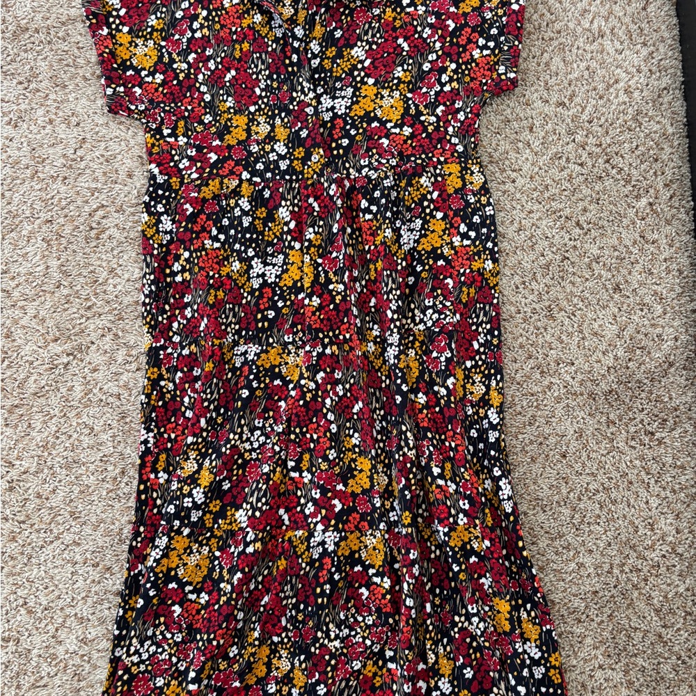 Fall Throw on Tommy Hilfiger Floral Maxi Dress